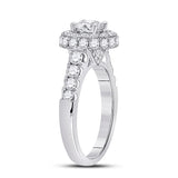 14kt White Gold Round Diamond Solitaire Bridal Wedding Engagement Ring 2-1/5 Cttw